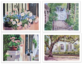 Set: Charleston prints. Frame alike and hang together.