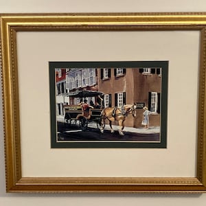 Charleston Horse & Carriage. Framed or Unframed. image 1