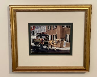 Charleston Horse & Carriage. Framed or Unframed.