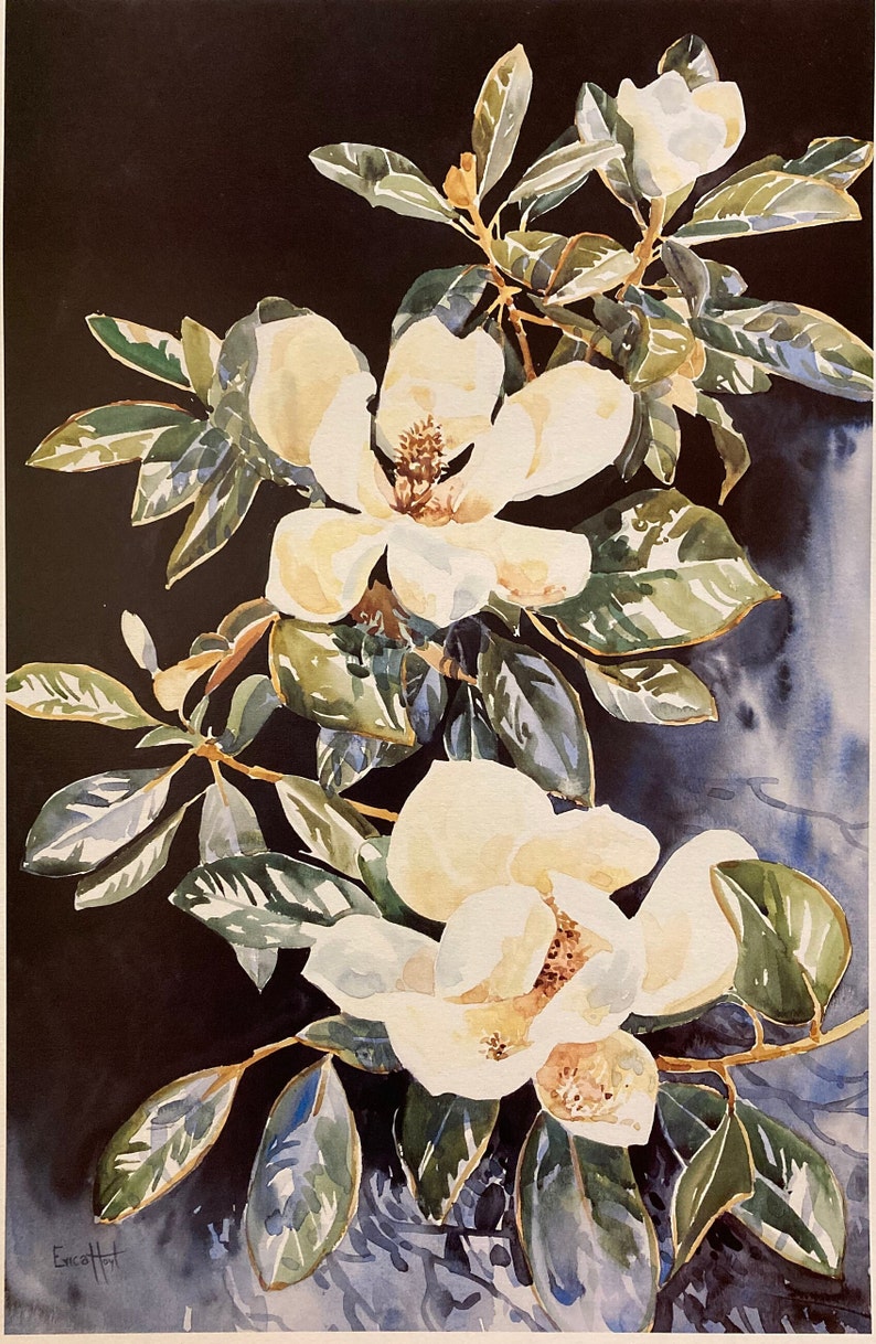 Elegant Magnolias I. Southern blossoms image 1