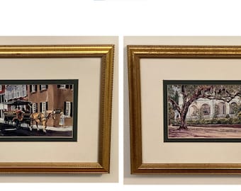 Set: Charleston Horse & Carriage and Two Meeting Street Inn. Framed or Unframed.