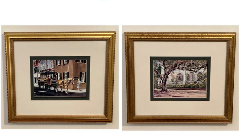 Set: Charleston Horse & Carriage and Two Meeting Street Inn. Framed or Unframed. image 1