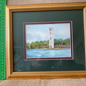 Furman University bell tower. Small is framed see photos. Large is unframed. image 3