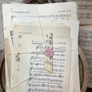 Diario spazzatura del kit di carta musicale vintage