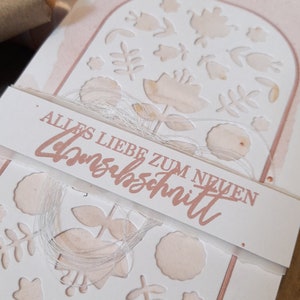 Handgefertigte Karte Lebensabschnitt Geburtstag