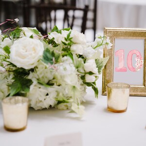 Wedding Table Numbers Template – Editable Table Number Card | Instant Download PDF + Canva | Elegant Script Printable Table Card