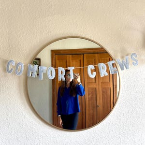 Pancarta de letras personalizadas - Letras de tela de 7,6 cm - Guirnalda de fiesta personalizada - Letrero con frase personalizada - Decoración para baby shower, cumpleaños y habitaciones