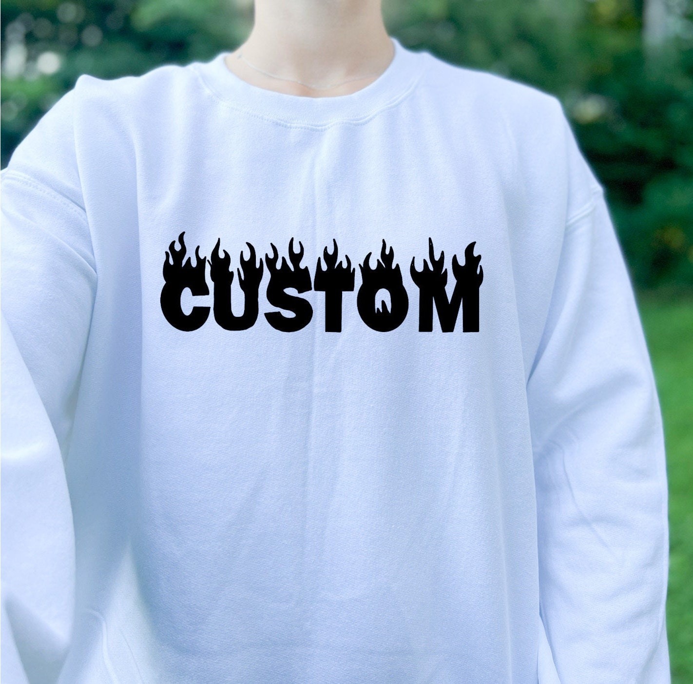 Nike Flame Crewneck - Etsy