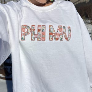 Sudadera bordada con apliques de letras de hermandad personalizadas: ropa de hermandad personalizada, regalo de hermandad, sudadera bordada, regalo de hermanas