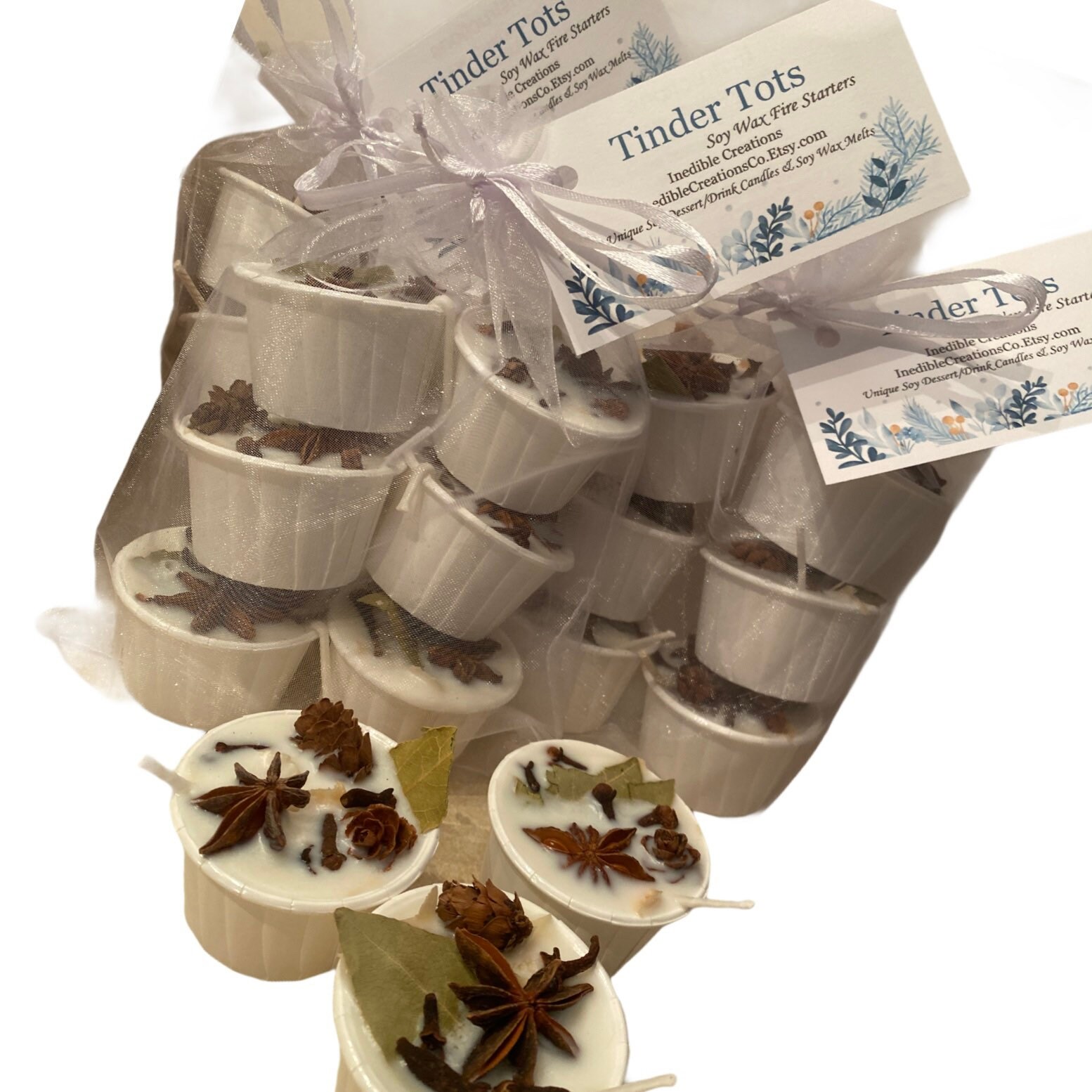 Tinder Tots 6 Pack All Natural Soy Wax Fire Starter Cups Etsy UK