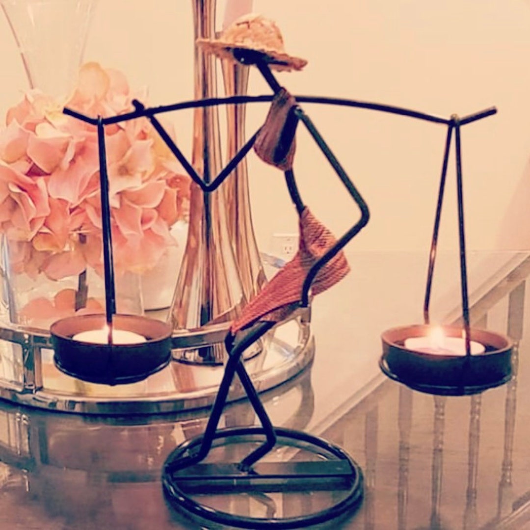 Beautiful Large Metal Tea Light Holder African Tea Light Etsy