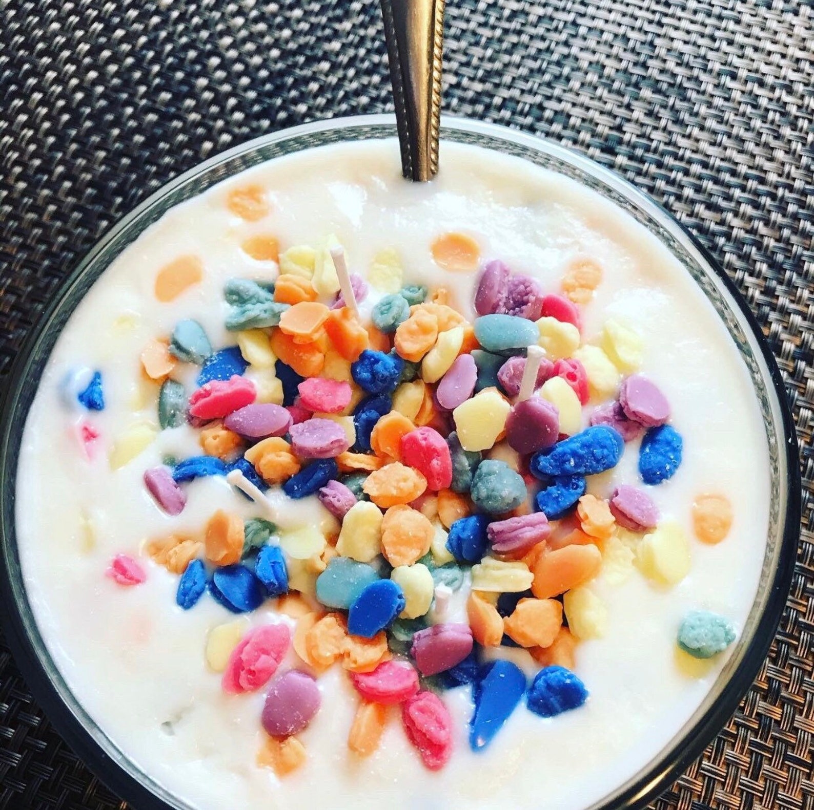 Large 20 oz Cereal Bowl 3 Wick Highly Scented Soy Candle Etsy