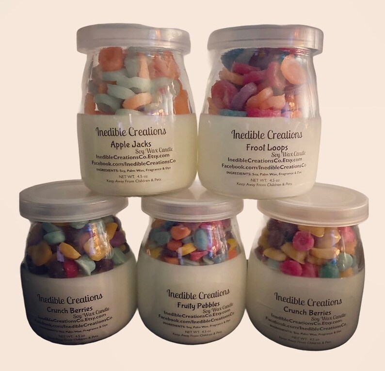 Cereal Scented Candles Highly Scented Soy Wax Candles Etsy
