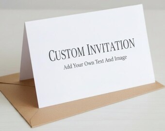 Custom Invitation – Create Your Own Personalized Birthday Invitation