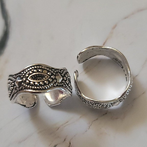 Antique Toe Rings, Indian Jewelry, Adjustable Toe ring, Boho Style, Tribal Jewelry, Summer Fashion Jewelry, Hindu Toe Rings