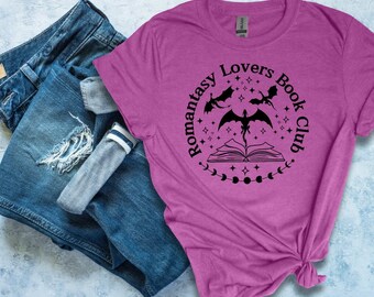 Romantasy Lover Book Club Shirt, Reader Sublimation Shirt