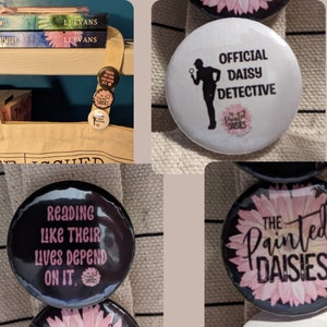Daisy Detective Badge, Inspired by LJ Evans Painted Daisies