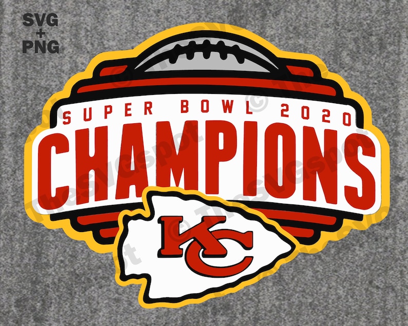 Kansas City Chiefs Super Bowl 2020 Champions SVG & Cut File | Etsy