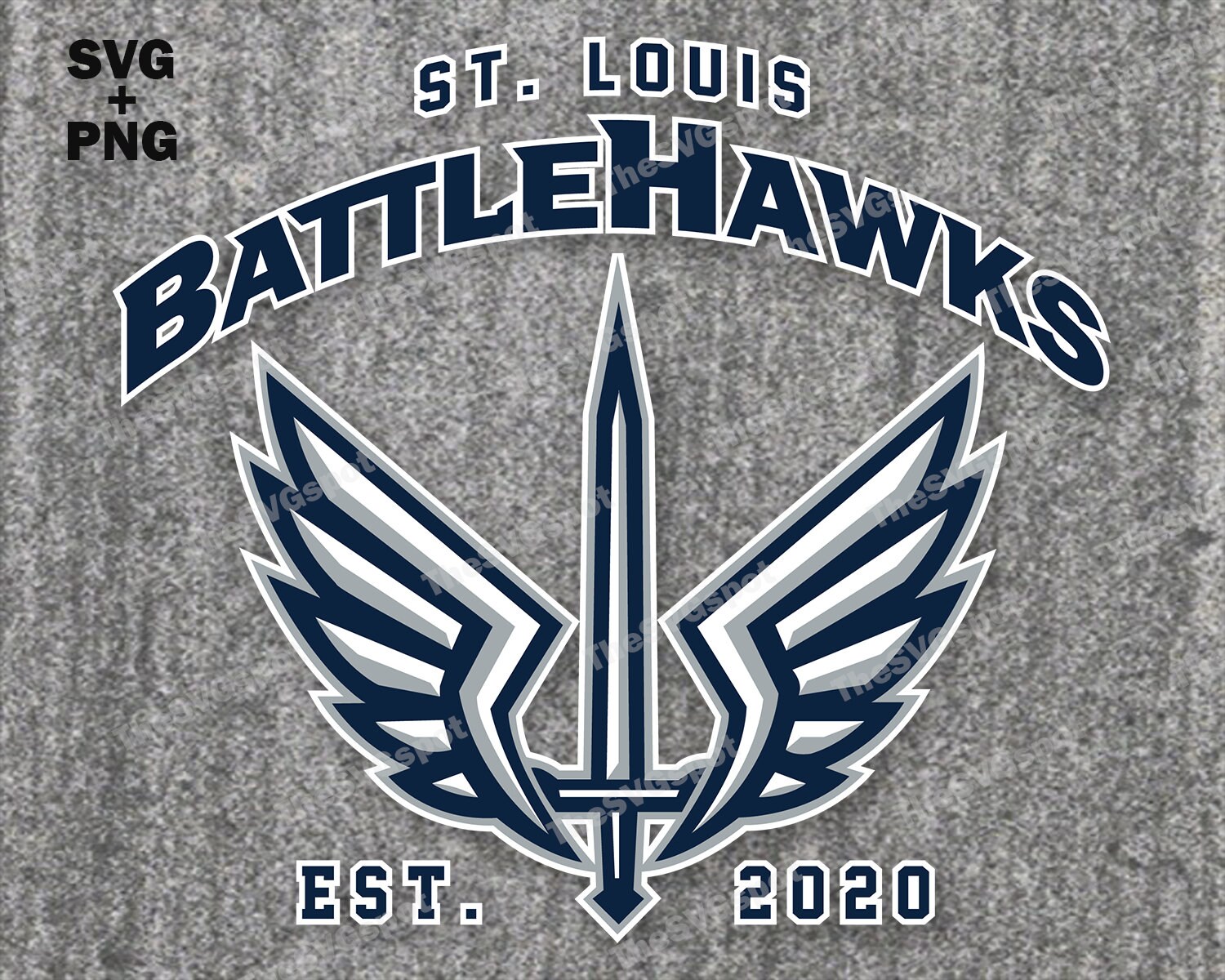 New St Louis Battlehawks SVG. XFL Football Team Logo and Cut Etsy
