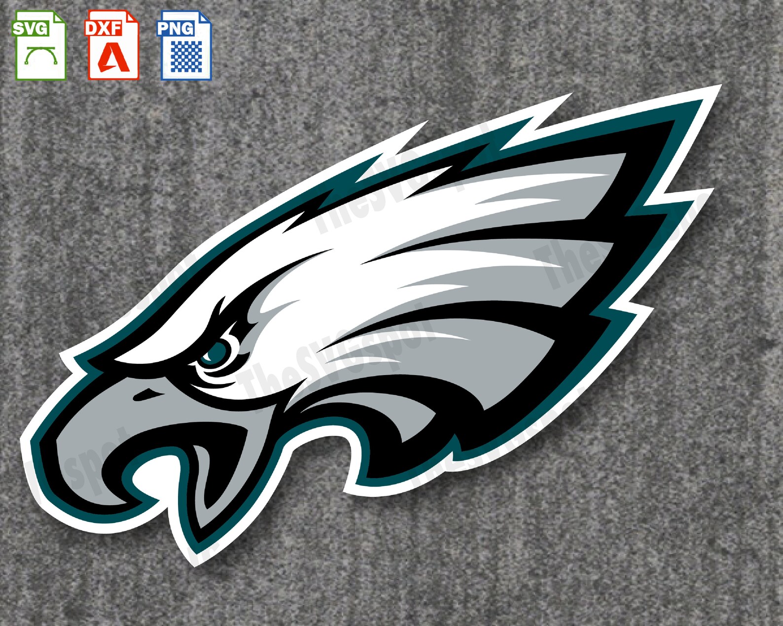 Philadelphia Eagles Logo SVG for Cricut & Silhouette. Quality Etsy