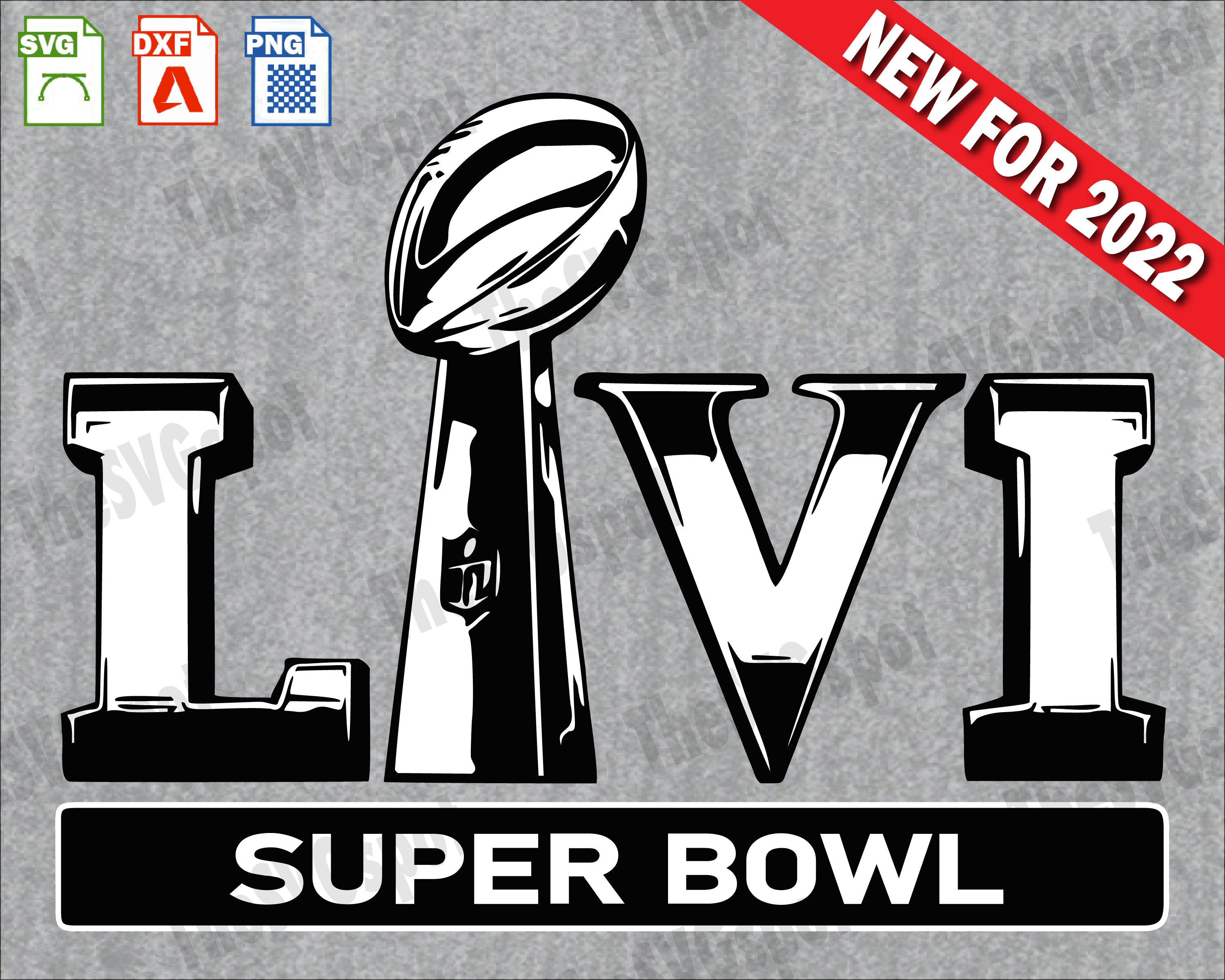 New Super Bowl 2022 LVI SVG Graphic. Top Quality Cricut & Etsy