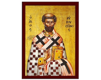 St Augustine Icon Etsy