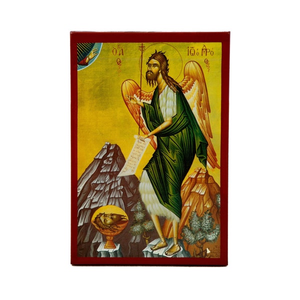 Orthodox Icon St John The Baptist Etsy