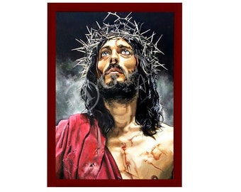 Icona ortodossa di Gesù Cristo Ninfi, sposo, opera d'arte cristiana da parete realizzata a mano su legno, regalo religioso bizantino, decorazione per la casa