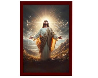 Icona ortodossa di Gesù Cristo, datore di vita, opera d'arte cristiana da parete realizzata a mano su legno, regalo religioso bizantino, decorazione per la casa.