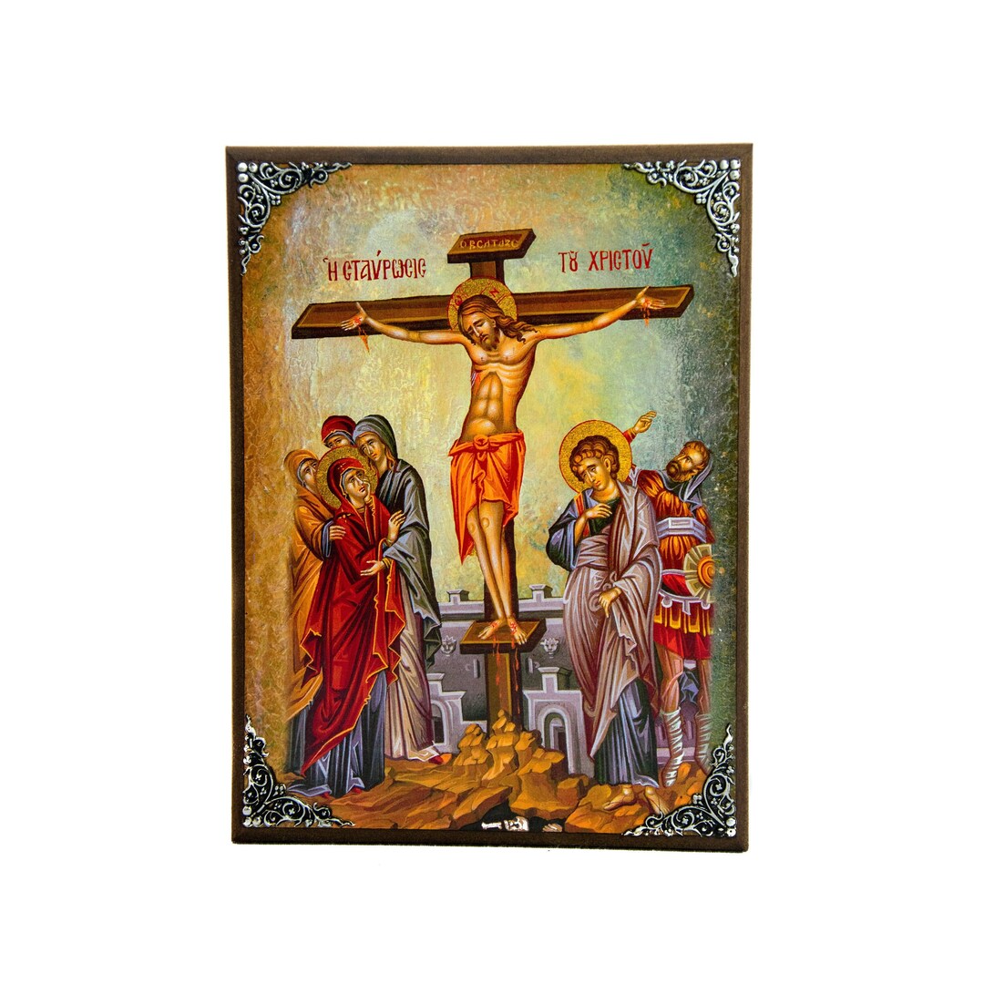 Resurrection Jesus Christ Icon, Handmade Greek Orthodox Icon, Byzantine ...