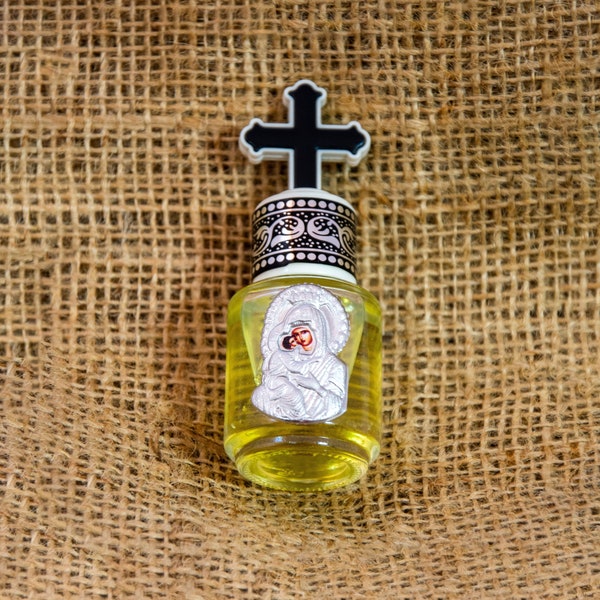 Heiliges Salböl vom Berg Athos, Heilige Myrrhe, geweihtes Myronöl, Chrisam Weihrauch Heilungsgebetöl, spirituelles Geschenk