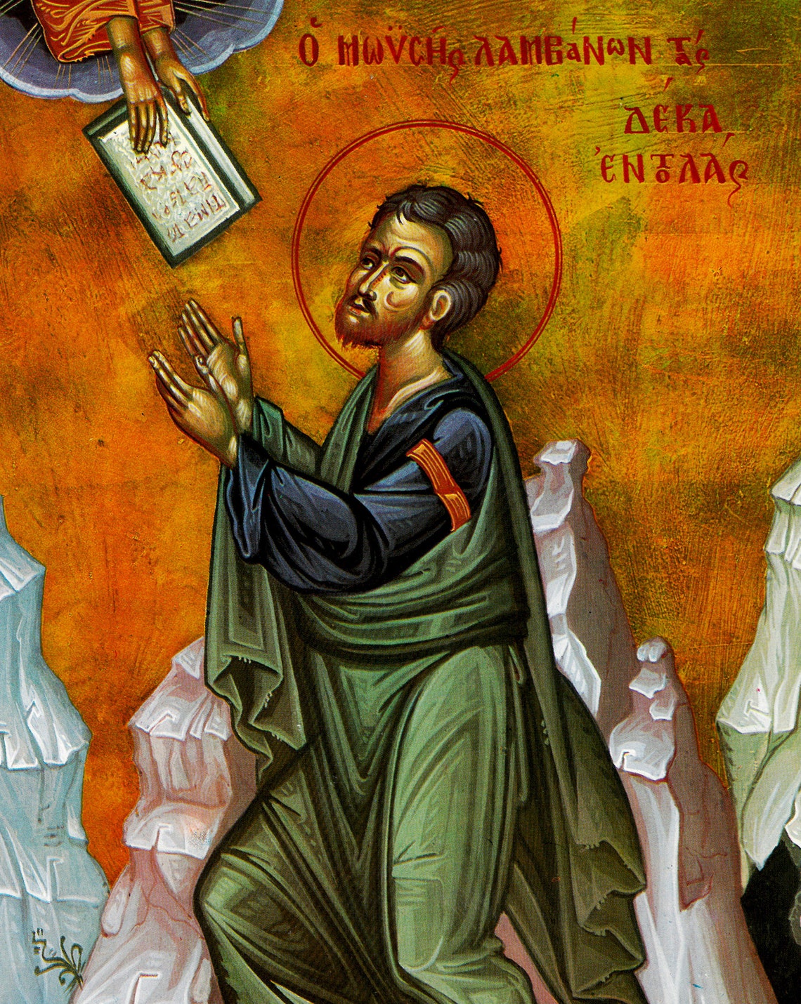 Saint Moses icon Handmade Greek Orthodox icon Prophet Moses | Etsy