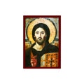 Jesus Christ Sinai Orthodox Icon, Handmade Christian Wall Art on Wood, Byzantine Religious Gift, Home Decor product logo