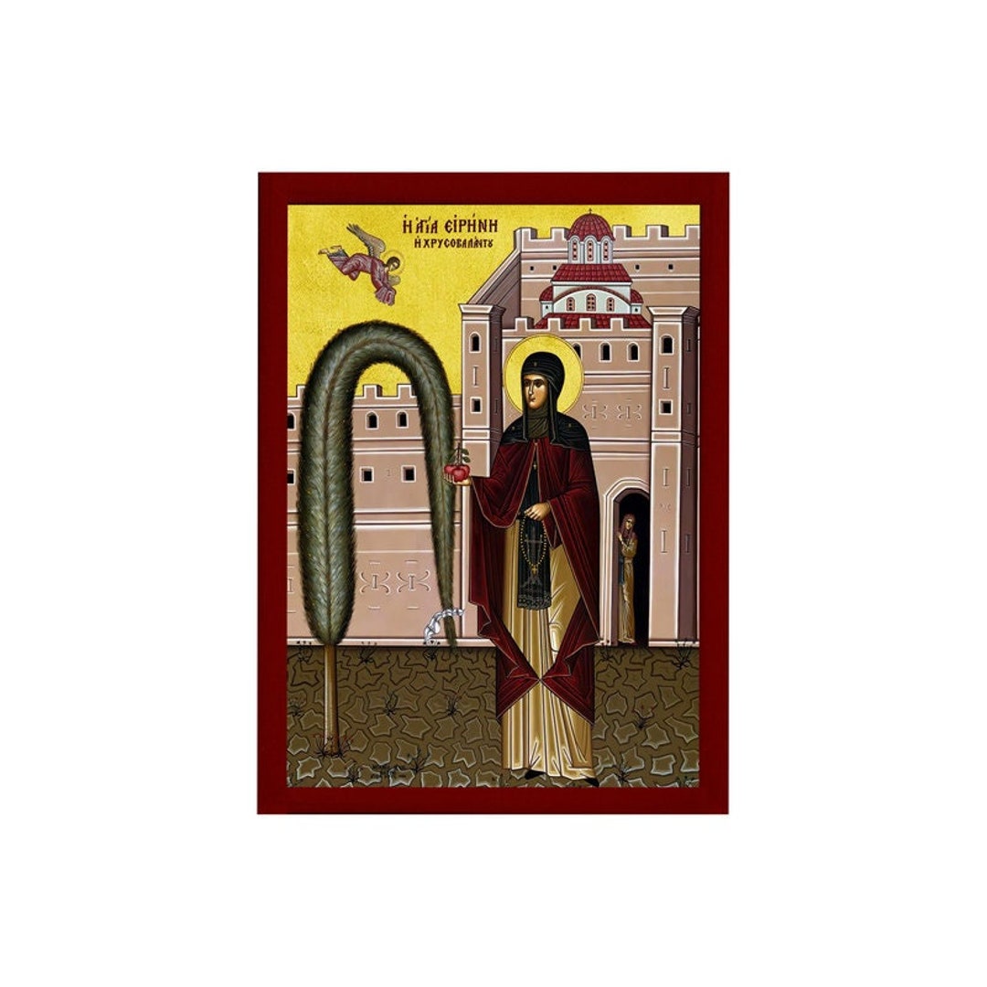 saint-irene-chrysovalantou-icon-handmade-greek-orthodox-icon-etsy