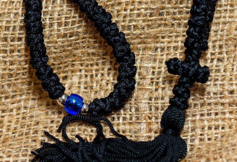 Handmade Prayer Rope, Komboskini bracelet 33 knot w Cross, Greek Orthodox  Bracelet Chotki Brojanica blessed from Mount Athos, religious gift