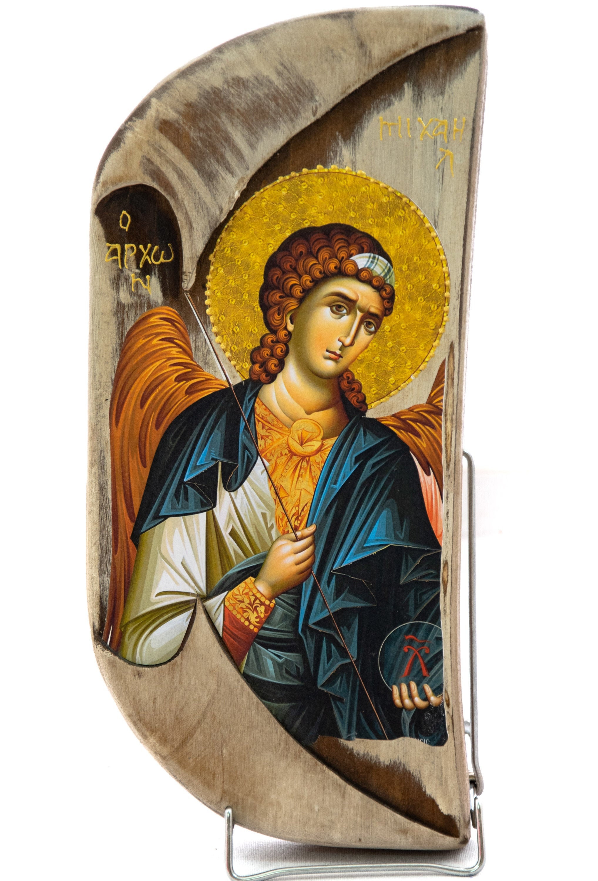 Archangel Michael Icon Handmade Greek Orthodox Icon of St - Etsy