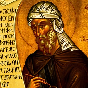 Saint John of Damascus Orthodox Icon, Handmade Christian Wall Art on ...