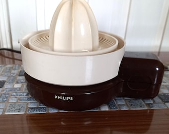Presse-agrumes manuel vintage des années 80, automatique Philips
