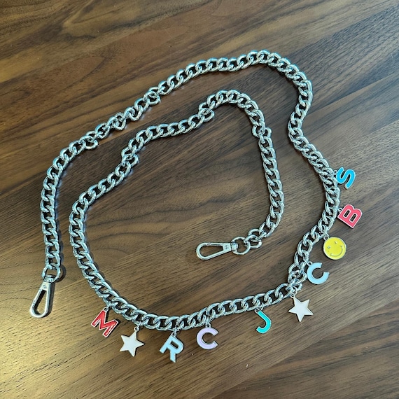 Marc Jacobs Silver Chain Belt Bag Strap 45 display picture 2