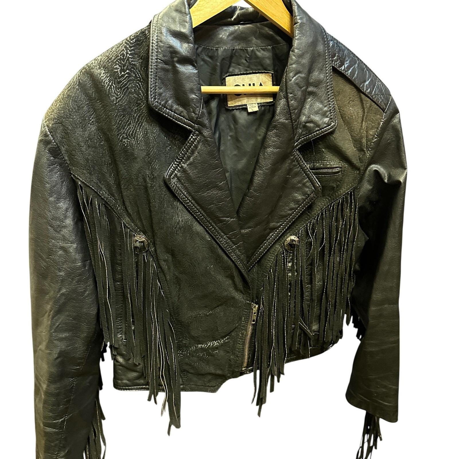 Chia Leather Jacket - Etsy