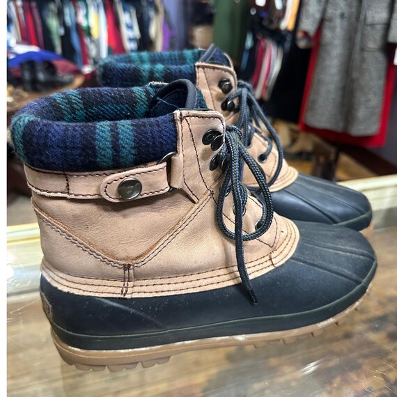 Northwest Territory Tan Leather Sherpa Lined Duck Winter Snow Boots s-l400.jpg main image 3