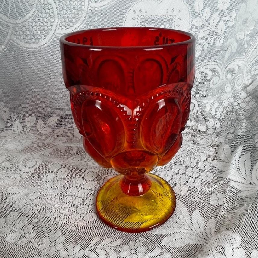 Amber Moon and Stars Goblet - Etsy