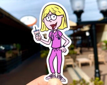 Lizzie McGurie, Lizzie McGuire Sticker, Nurse, Registered Nurse Sticker, Nursing Student Sticker, Medical assistant Sticker