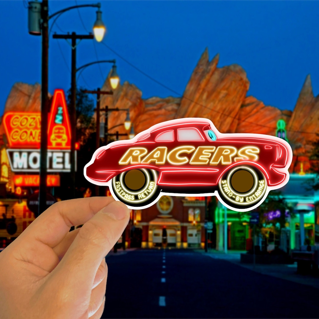 Cars, Car's Land, Radiator Springs Racers, Race Car, Lightning Mcqueen ...