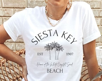 Siesta Key, Siesta Key Shirt, Siesta Key FL, Siesta Key Gift, Florida Tee, Palm Tree Tshirt, Florida Vacation, Sarasota T-Shirt