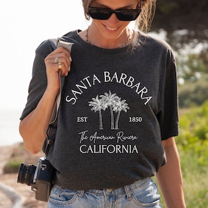 Chemise Santa Barbara, t-shirt Santa Barbara, Santa Barbara en Californie, cadeau Santa Barbara, Central Coast CA, t-shirt en Californie