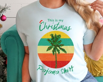 This Is My Christmas Pajama Shirt Coastal Christmas Tshirt, Funny Christmas TShirts, Christmas Pajama Tshirt, Christmas tee