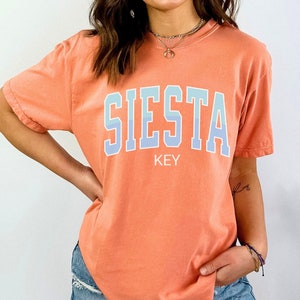 Siesta Key Comfort Colors Tshirt Siesta Key Beach Shirt Siesta Key FL Gift Florida Tee Florida Vacation T Shirt Beach Lover Gift Beachy Gift