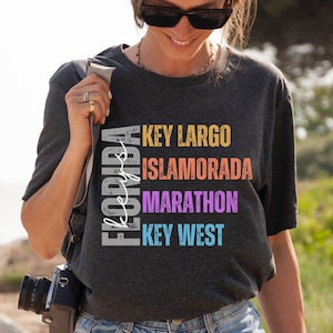 Florida Keys Shirt, Key West Shirt, Islamorada TShirt, Florida Beach T shirt, Key West Gift, Florida Tee, Florida Keys Tee, Marathon FL Keys