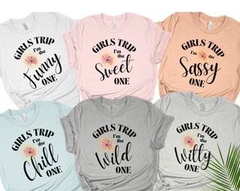 Girls Weekend Shirts Girls Getaway Tshirts Matching Girls Trips Tees Ladies Vacation Best Friends Airplane Shirts Girls Trip Gifts